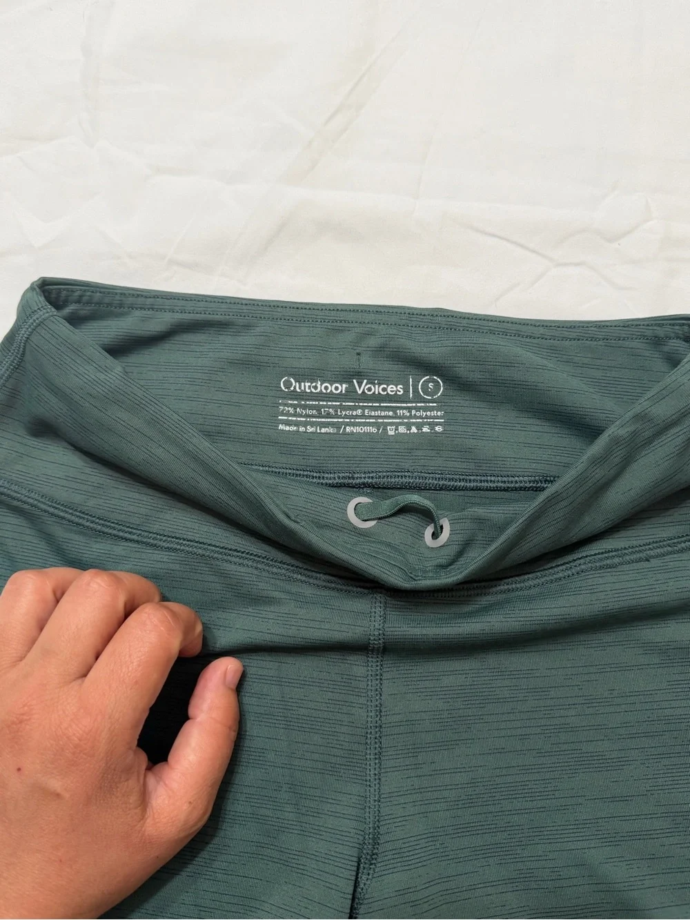 Outdoor Voices Men’s Boxer Briefs in Deep Teal with Drawstring 004